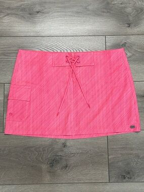 Carve Designs Del Rey Swim Cover Up Mini Board Skirt Pink Size 8